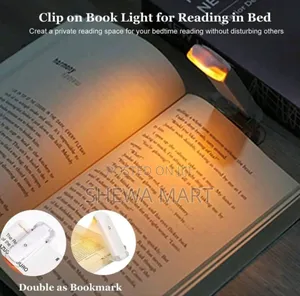 Photo - Portable Bookmark Light, Rechargeable Led Reading Light, Clip-on Readi