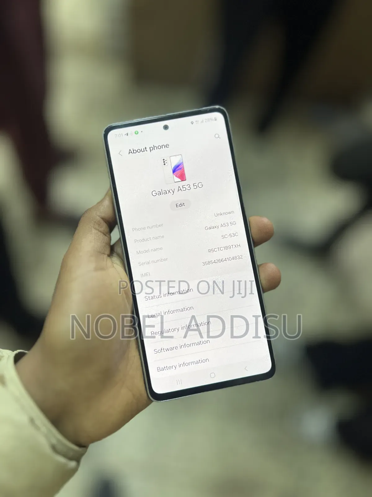 New Samsung Galaxy A53 5G 128 GB White