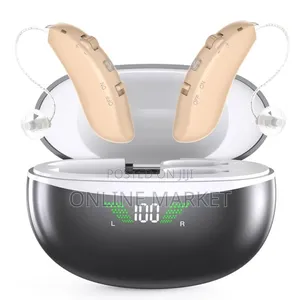 Photo - Hearing Aid With Their Charging Case.