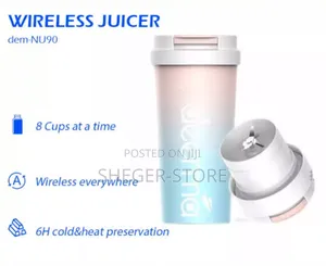 Deerma Nu90 Portable 2 in 1 Cordless Juicer (Delivery Free)