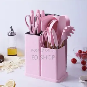 Pink (Color ) 18 Pc Kitchen Set