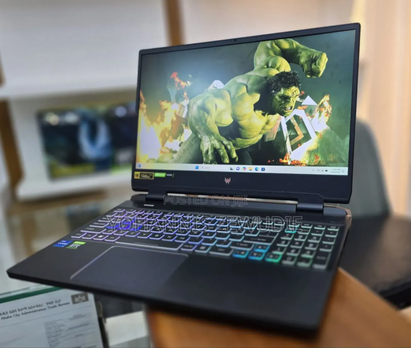 New Laptop Acer Predator Helios 300 16GB Intel Core I7 SSD 1T