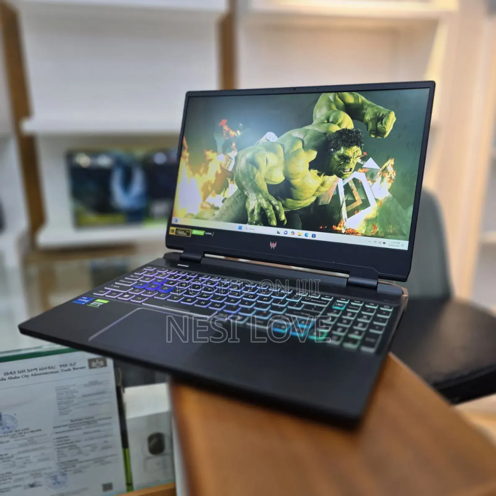 New Laptop Acer Predator Helios 300 16GB Intel Core I7 SSD 512GB