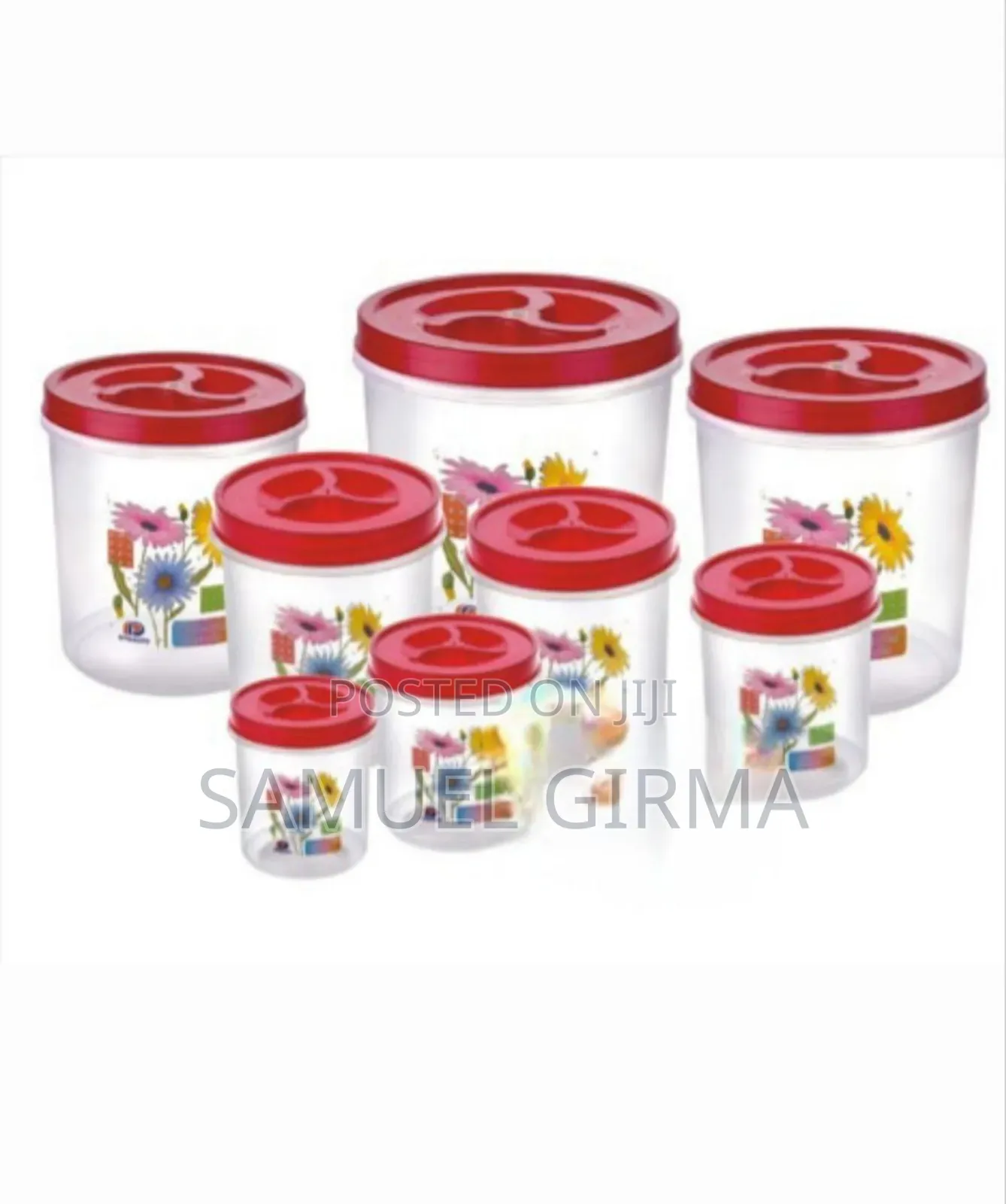 8pcs Plastic Food Storage Containers