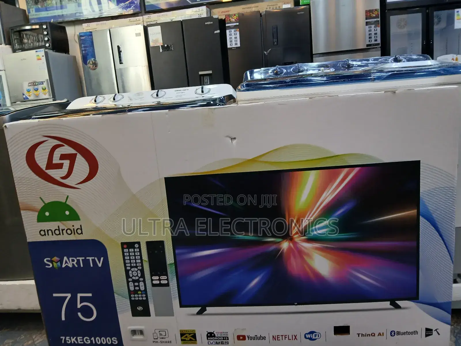 Lj 75 Inch Smart Android Tv New Arrival 2025 Youtube and Wifi Access