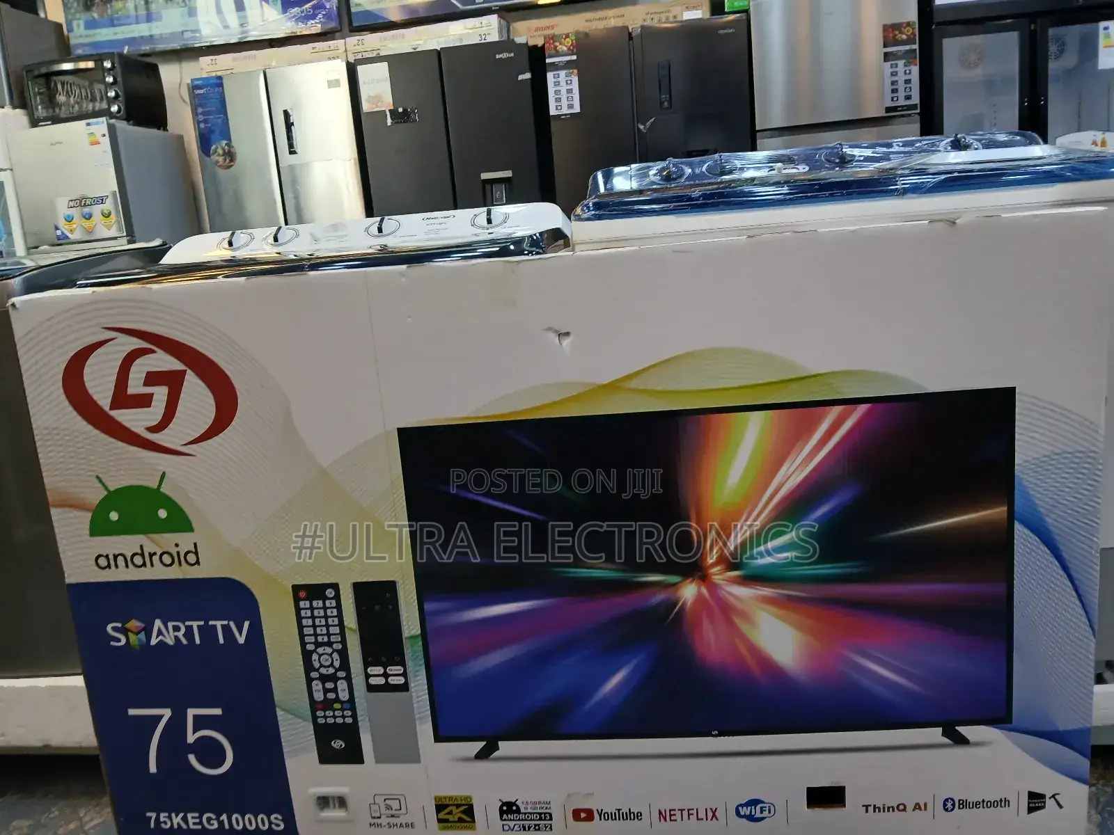 Lj 75 Inch Smart Android Tv New Arrival 2025 Youtube and Wifi Access