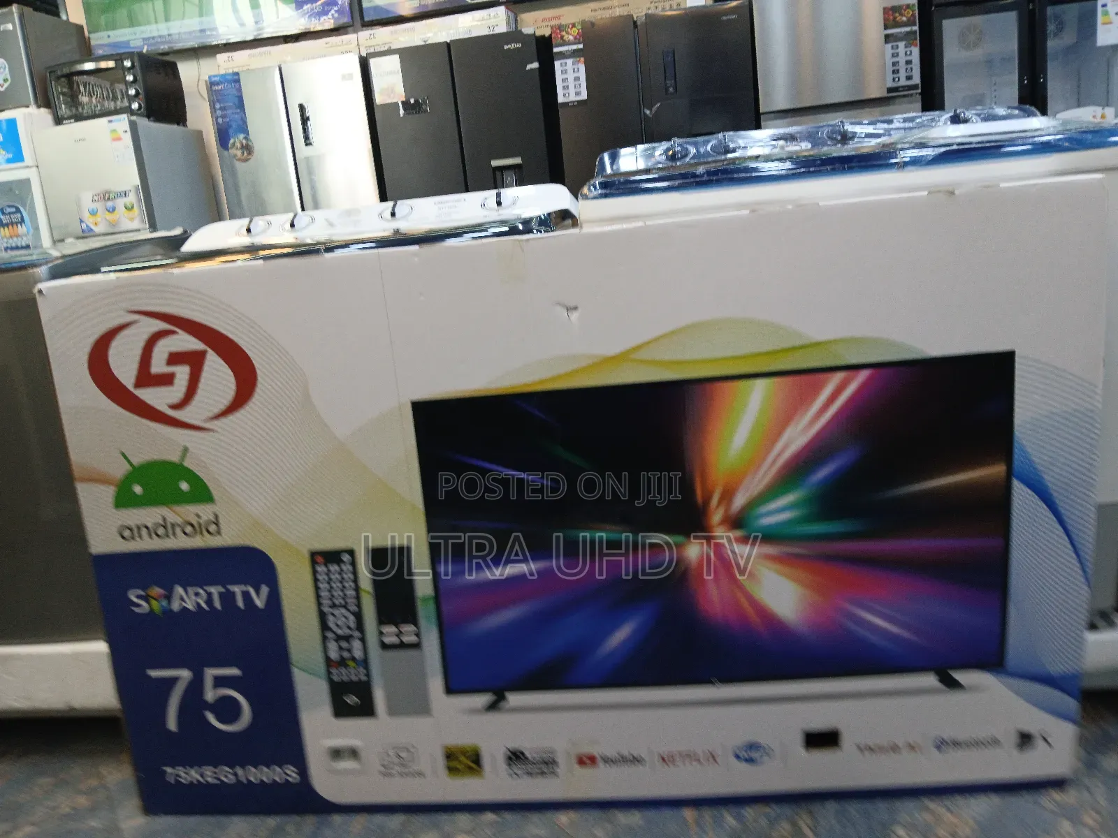 Lj 75 Inch Smart Android Tv New Arrival 2025 Youtube and Wifi Access