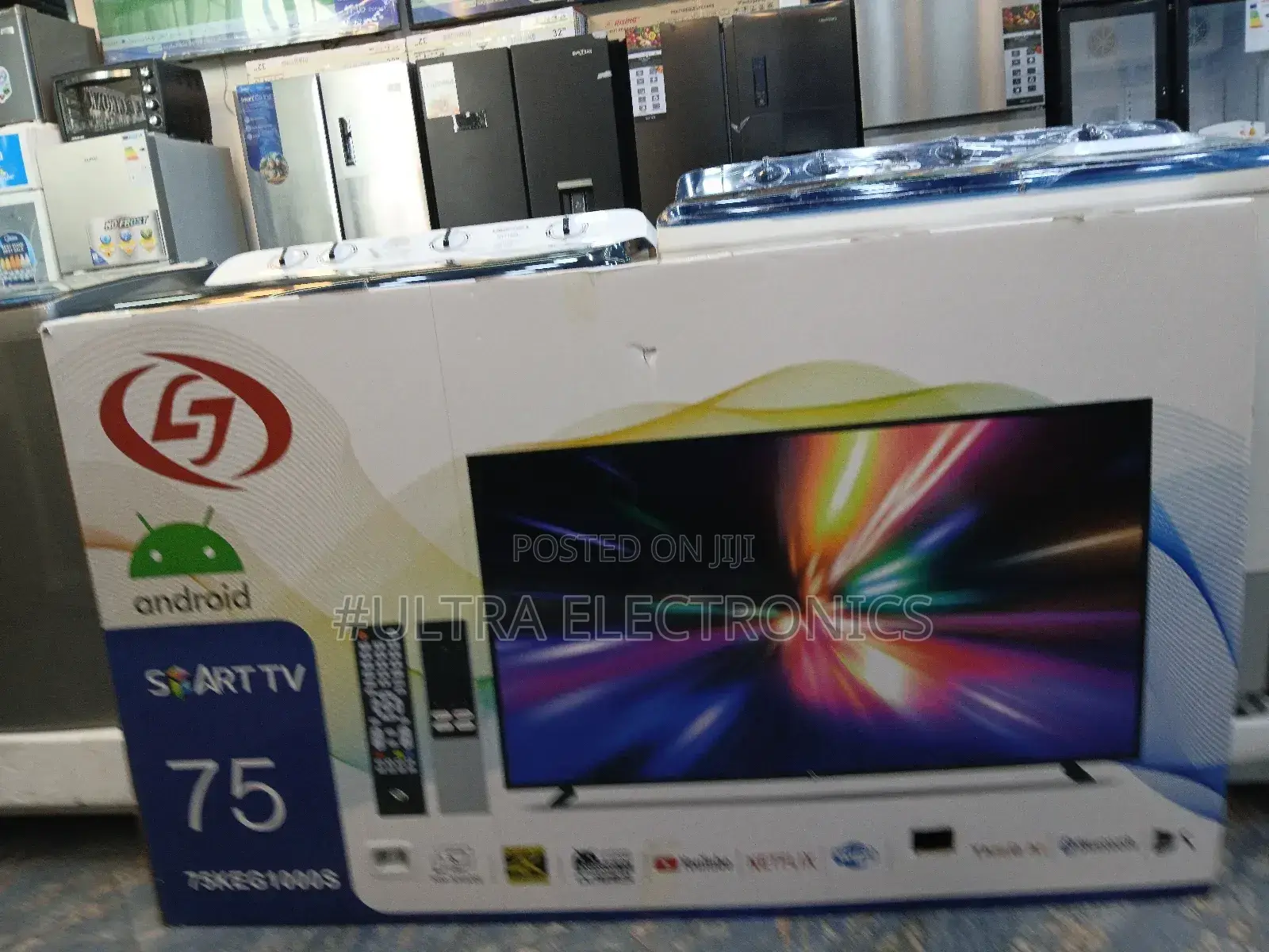 Lj 75 Inch Smart Android Tv New Arrival 2025 Youtube and Wifi Access