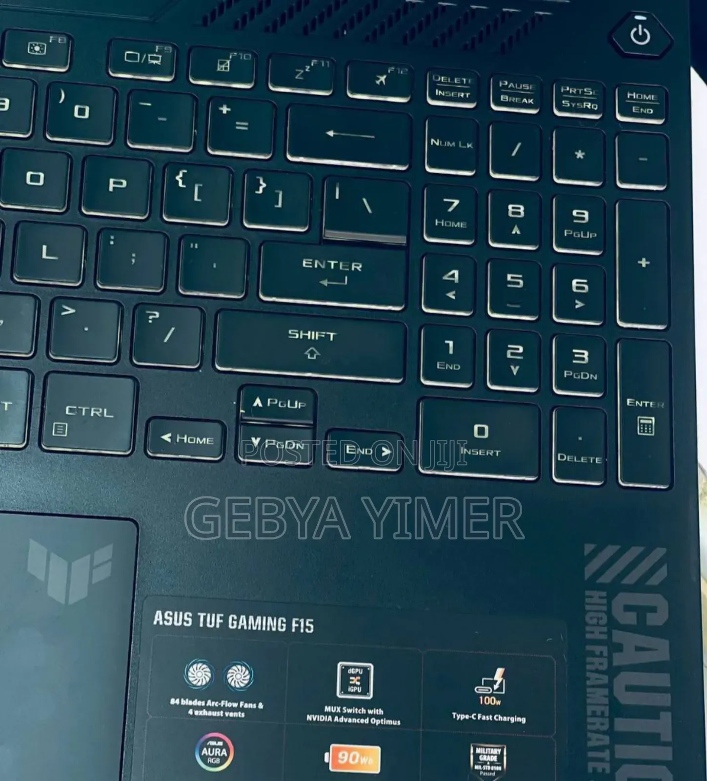 New Laptop Asus TUF Dash F15 16GB Intel Core I7 SSD 512GB