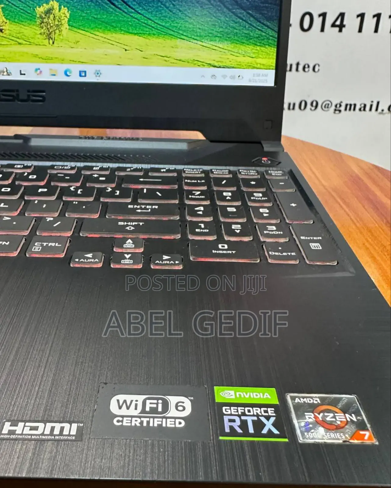 New Laptop Asus TUF Gaming A15 16GB AMD Ryzen 7 SSD 512GB