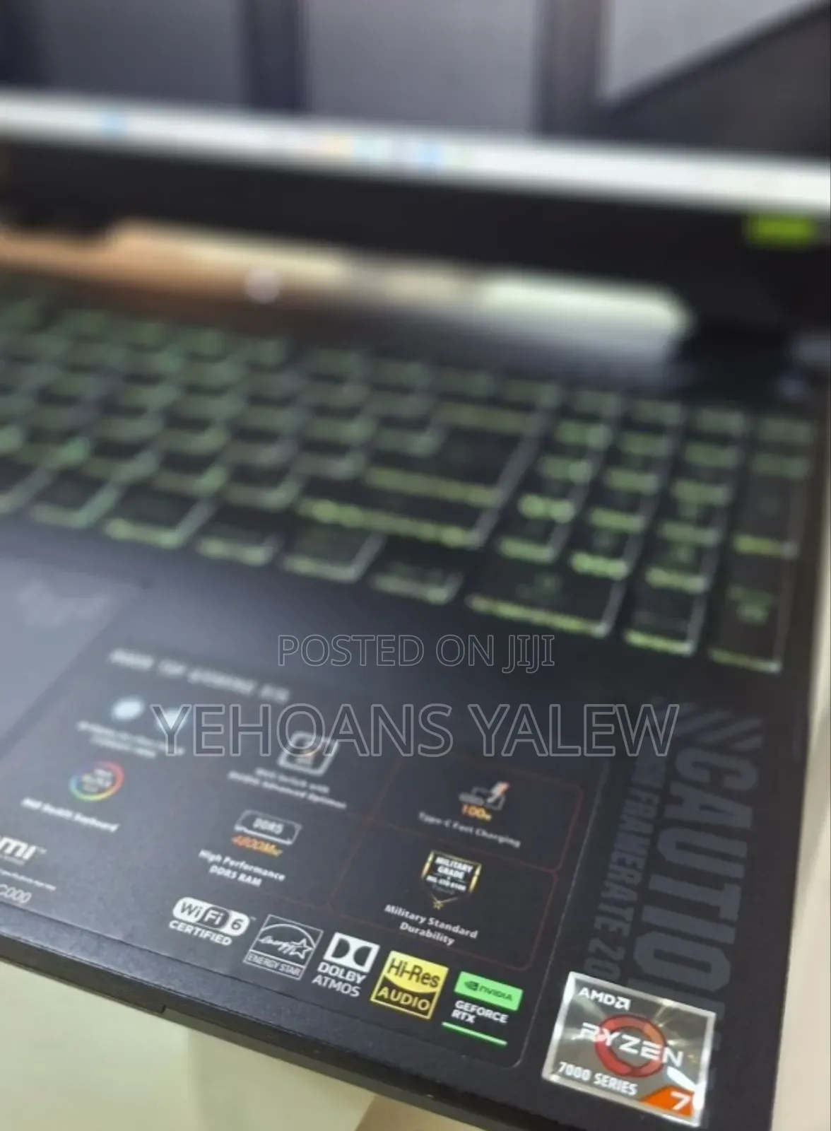 New Laptop Asus TUF Gaming A15 16GB AMD Ryzen 7 SSD 512GB