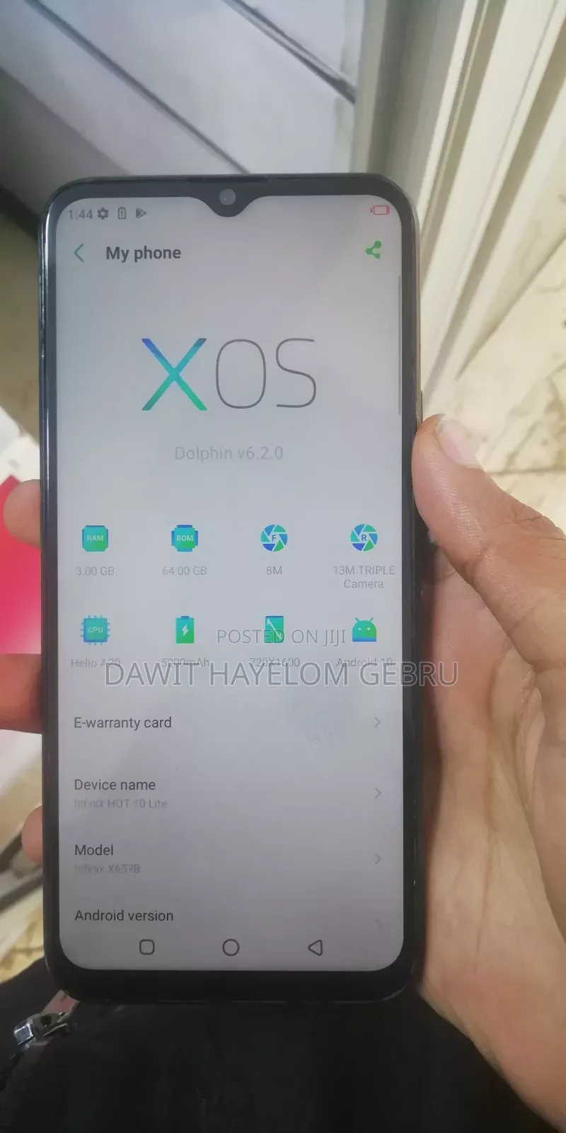 Infinix Hot 10 Lite 64 GB Black