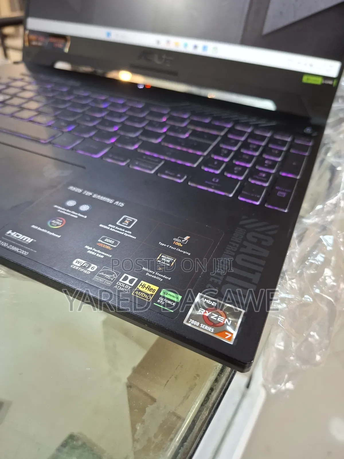 New Laptop Asus TUF Gaming A15 16GB AMD Ryzen 7 SSD 512GB