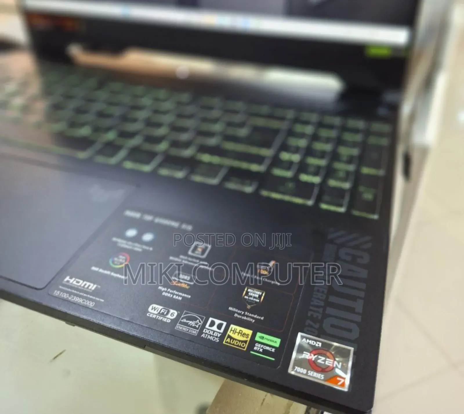 New Laptop Asus TUF Gaming A15 16GB AMD Ryzen 7 SSD 512GB