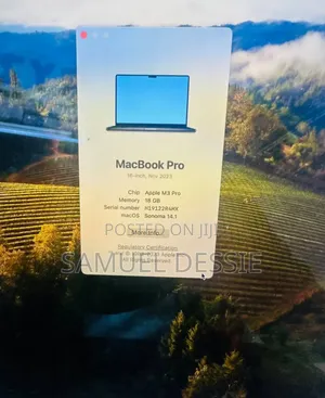 New Apple MacBook Pro 2023 M3 Pro 16-Inch 18GB Apple M3 SSD 512GB