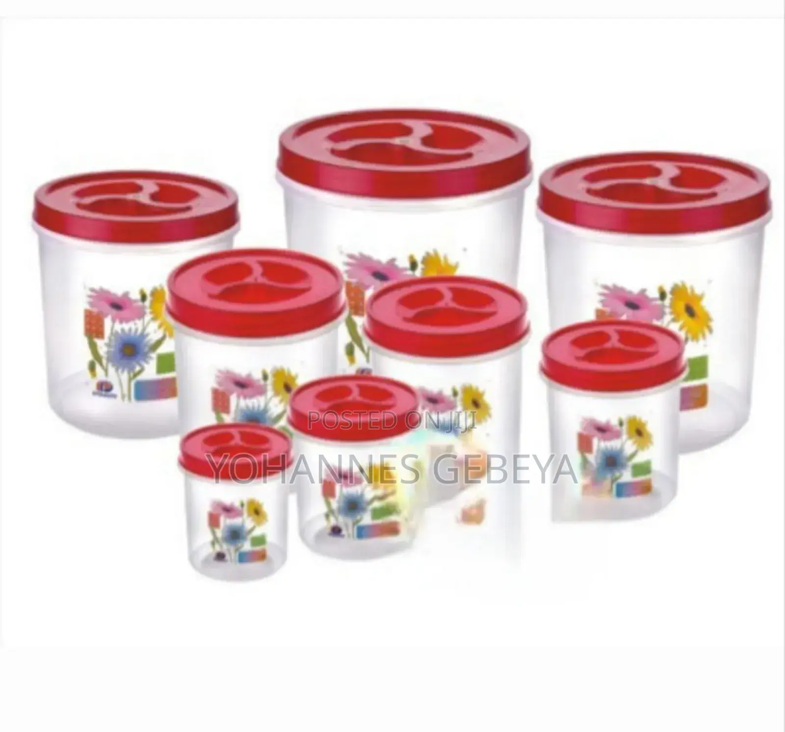 8 PCS Plastic Food Storage Container