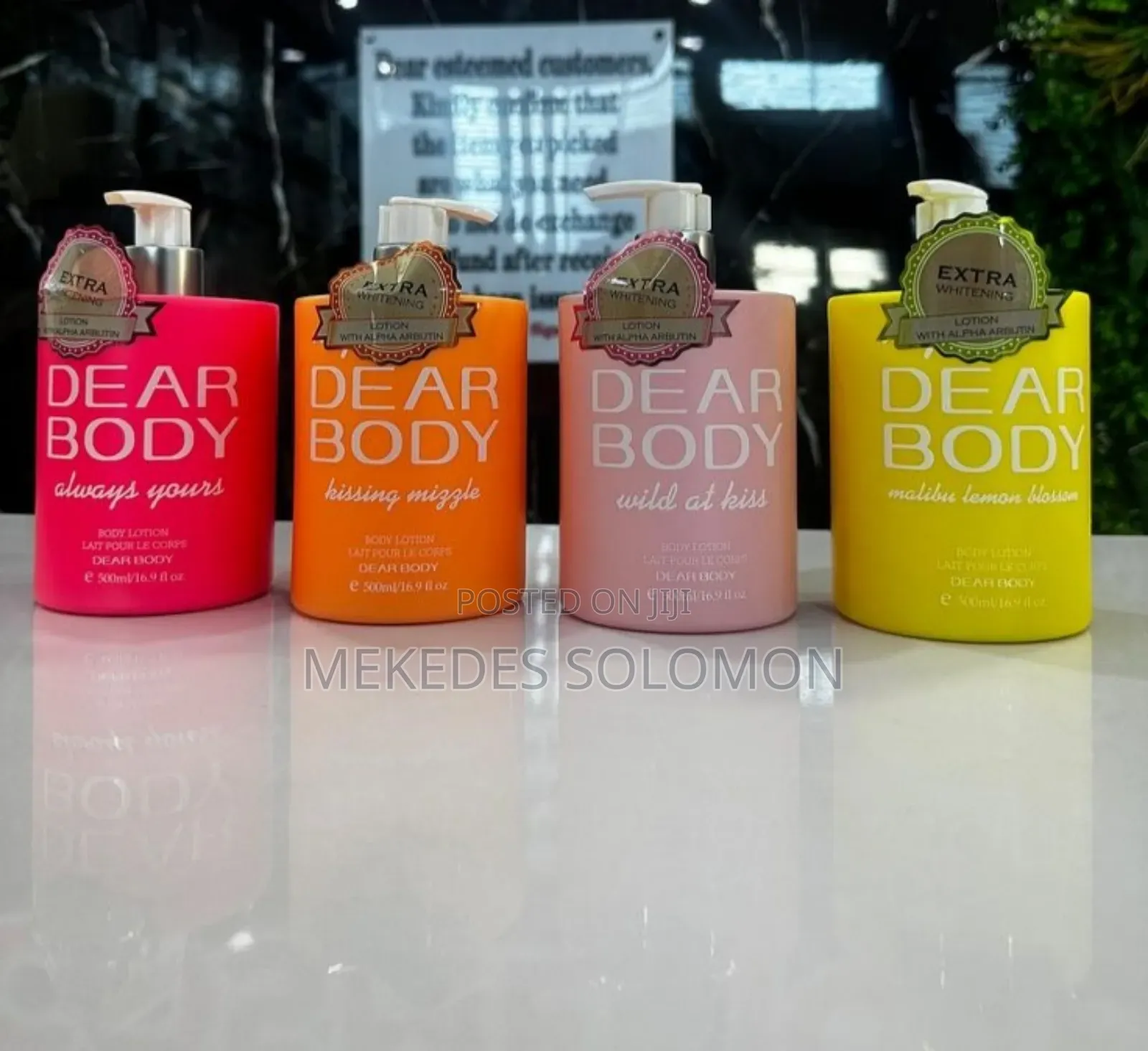 Dear Body Lotion and Splash