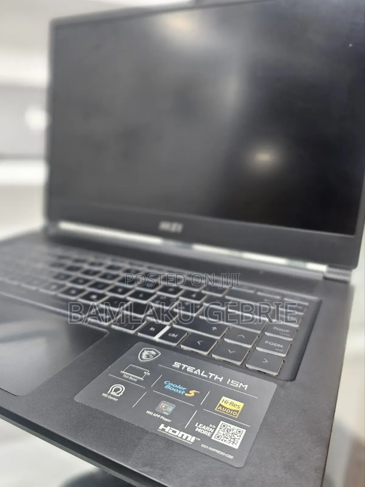 New Laptop MSI GS63 7RD Stealth 16GB Intel Core I7 SSD 1T