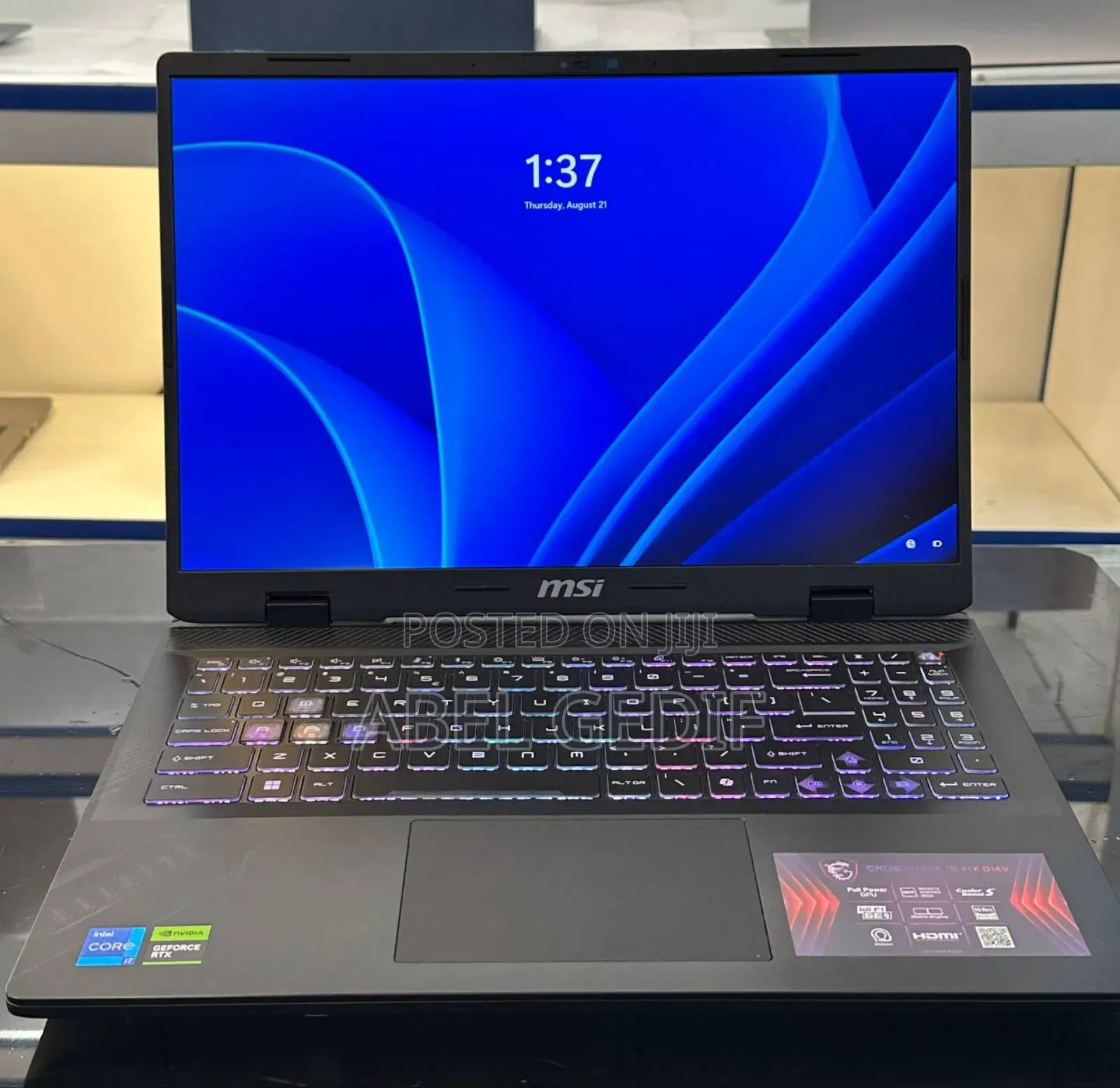 New Laptop MSI Crosshair 15 16GB Intel Core I7 SSD 1T