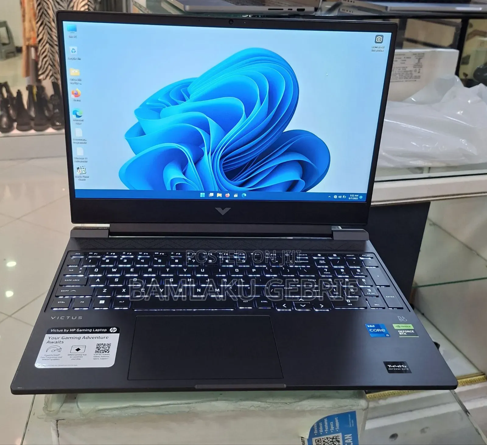 New Laptop HP Victus 15 16GB Intel Core I5 SSD 512GB