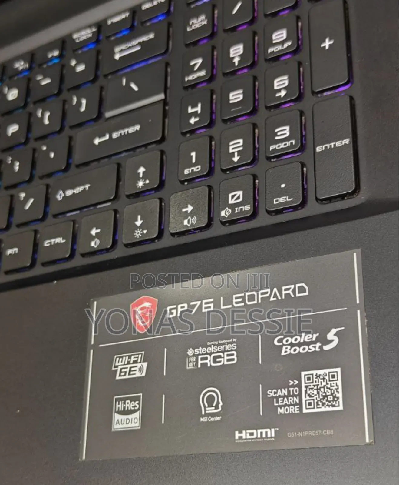 New Laptop MSI GP75 Leopard 16GB Intel Core I7 SSD 1T