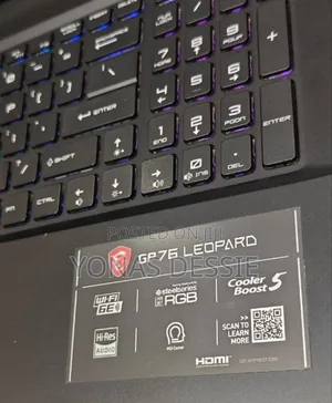 New Laptop MSI GP75 Leopard 16GB Intel Core I7 SSD 1T