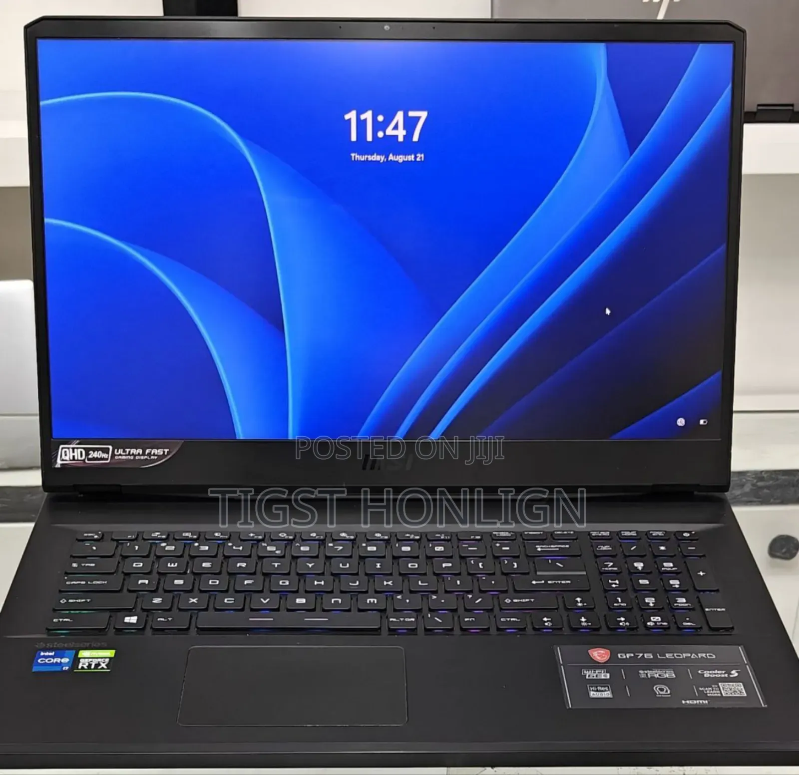 New Laptop MSI GP75 Leopard 16GB Intel Core I7 SSD 1T