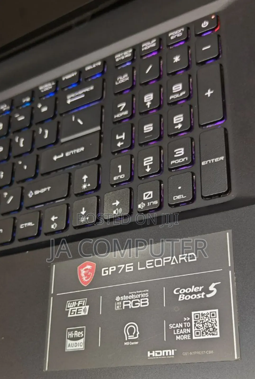 New Laptop MSI GP75 Leopard 16GB Intel Core I7 SSD 1T