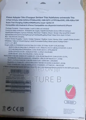 65 Watt Charger Multi-Device Support