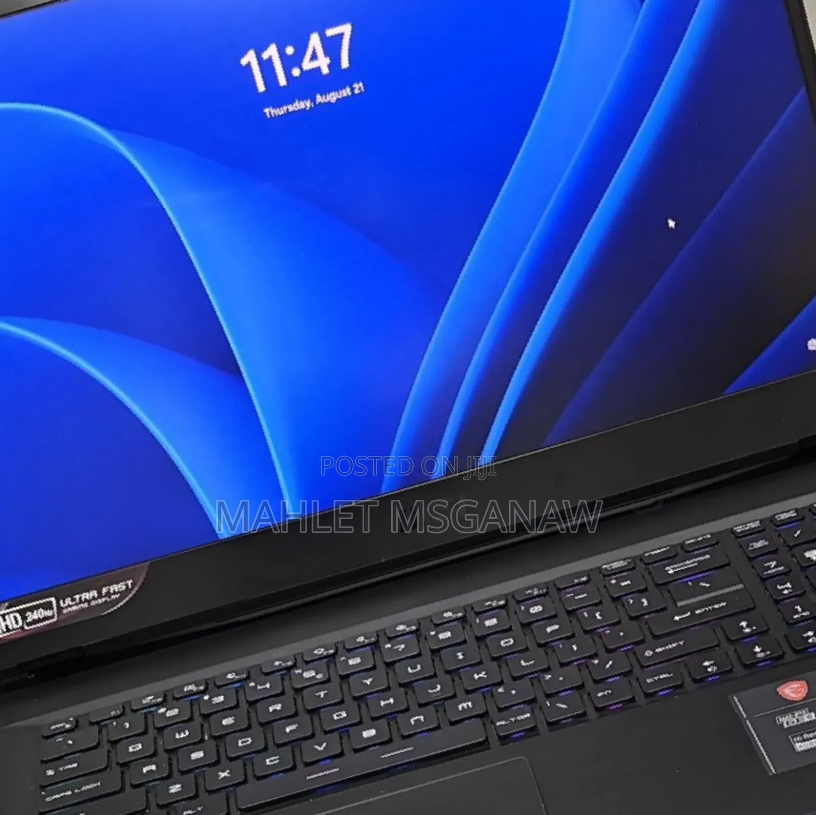 New Laptop MSI MSI Sword 15 16GB Intel Core I7 SSD 1T