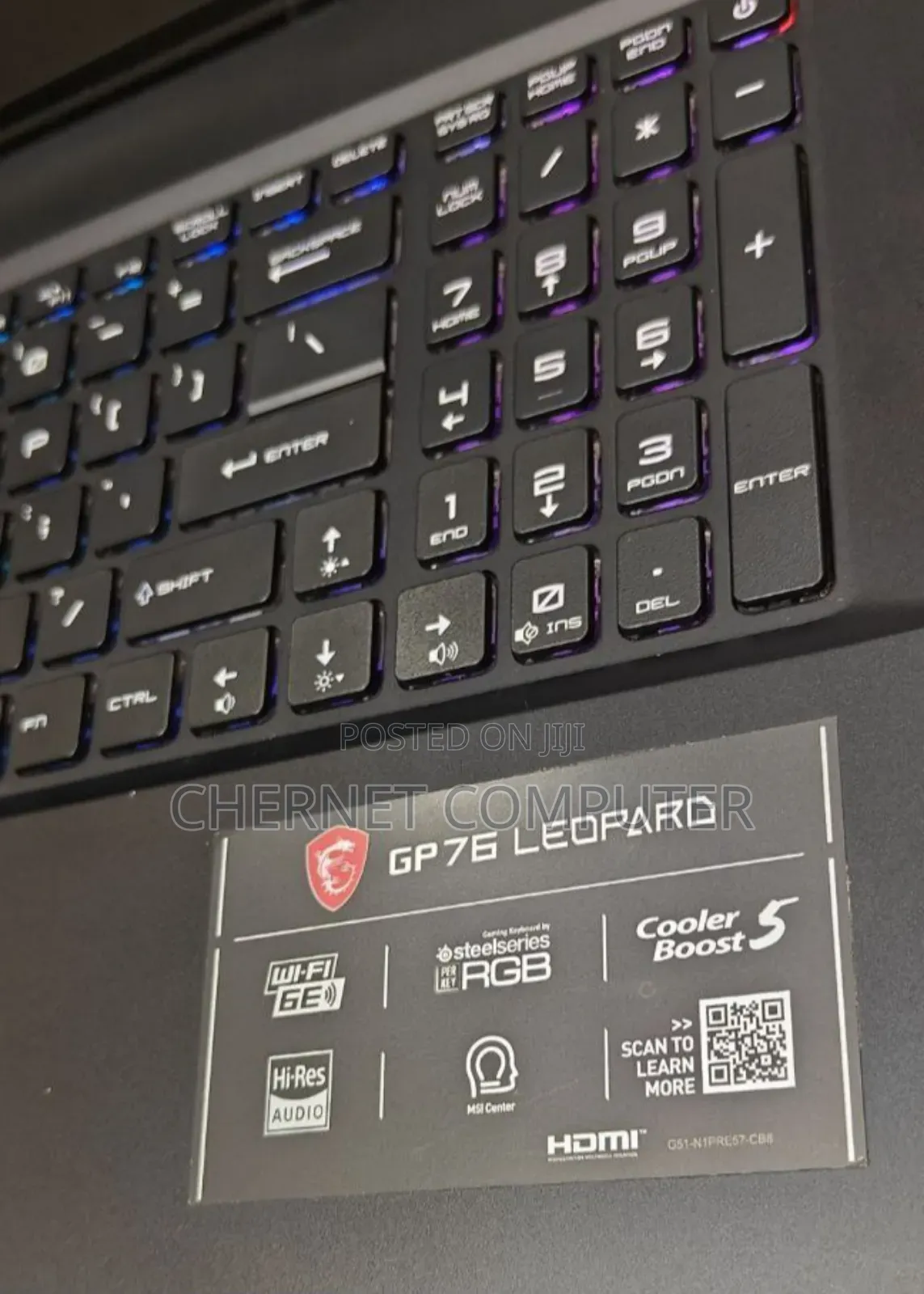New Laptop MSI 16GB Intel Core I7 SSD 1T