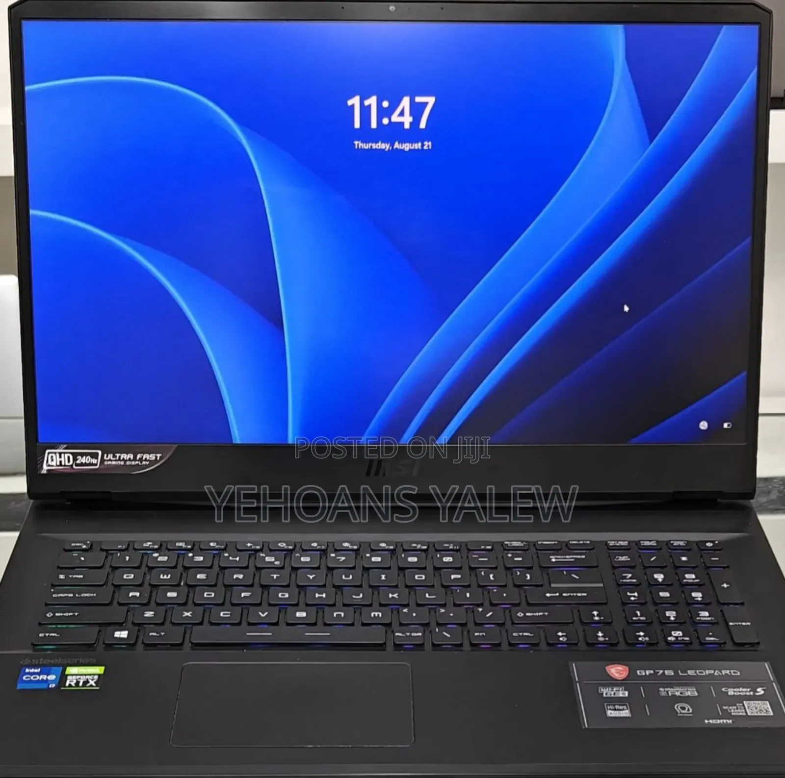 New Laptop MSI 16GB Intel Core I7 SSD 1T