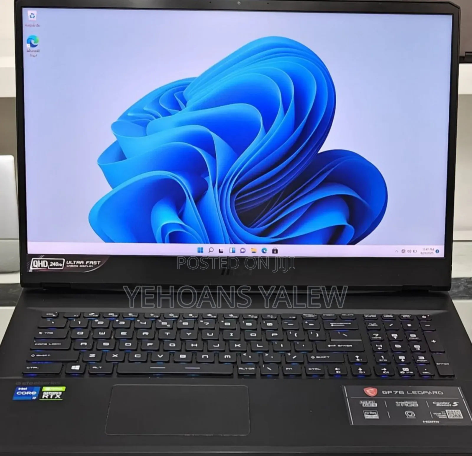 New Laptop MSI 16GB Intel Core I7 SSD 1T