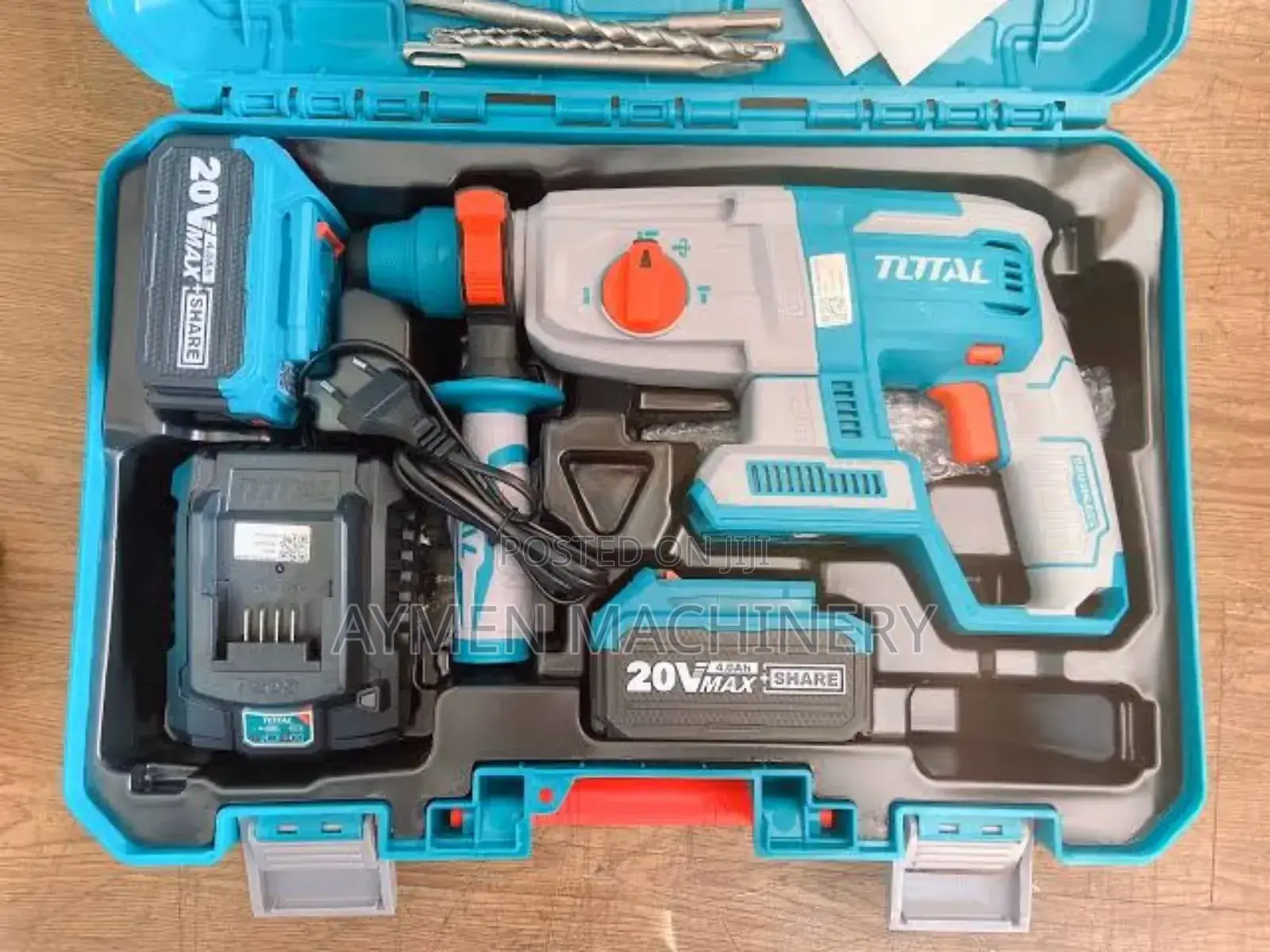 Total Chargeable Hammer Drill በባትሪ የሚሰራ ኮንክሪት ድሪል