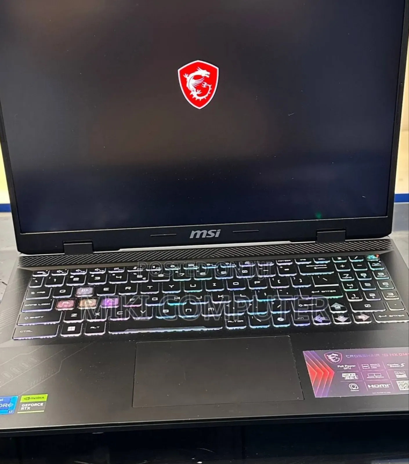 New Laptop MSI Crosshair 15 16GB Intel Core I7 SSD 1T
