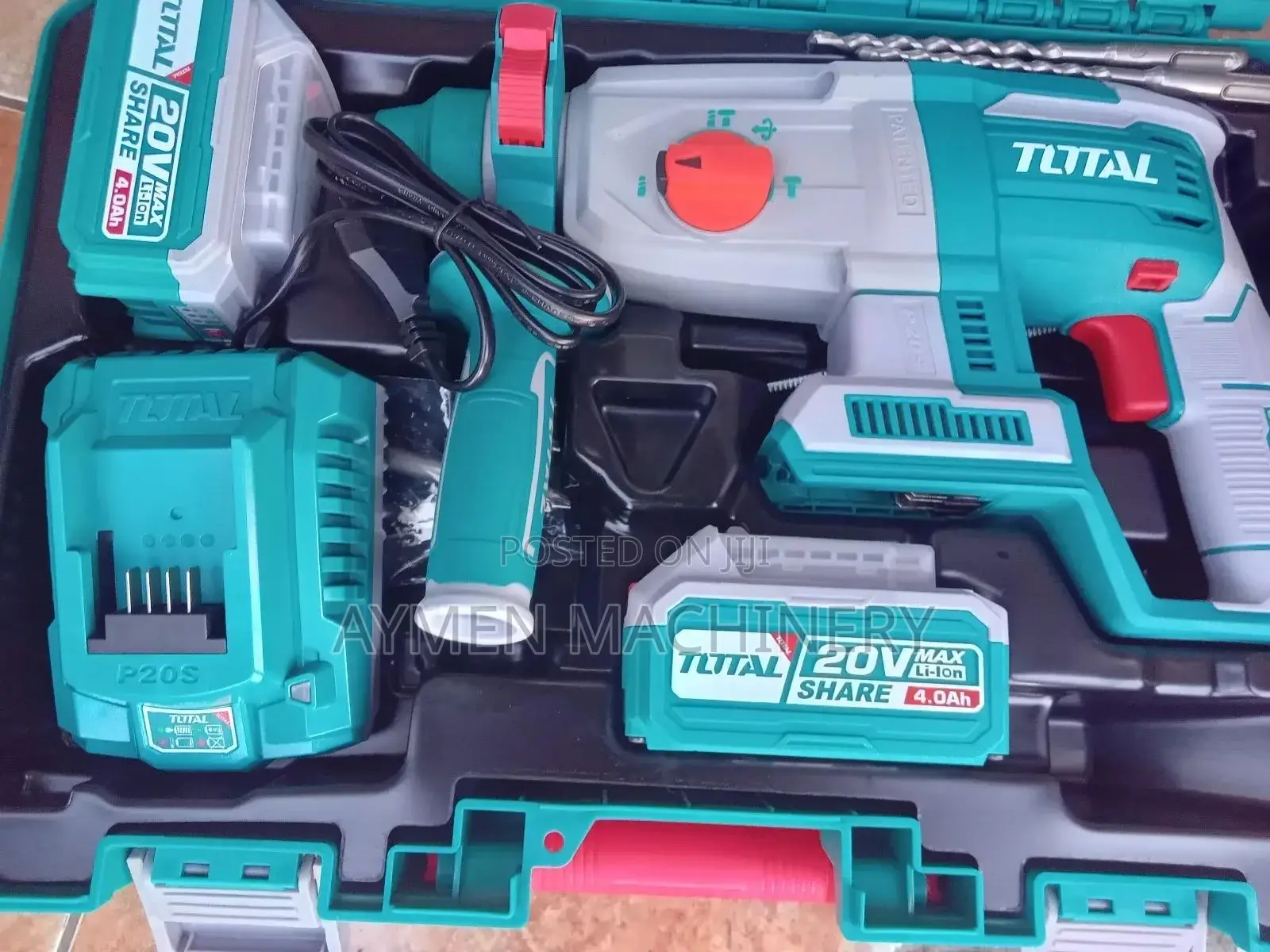 Total Chargeable Hammer Drill በባትሪ የሚሰራ ኮንክሪት ድሪል