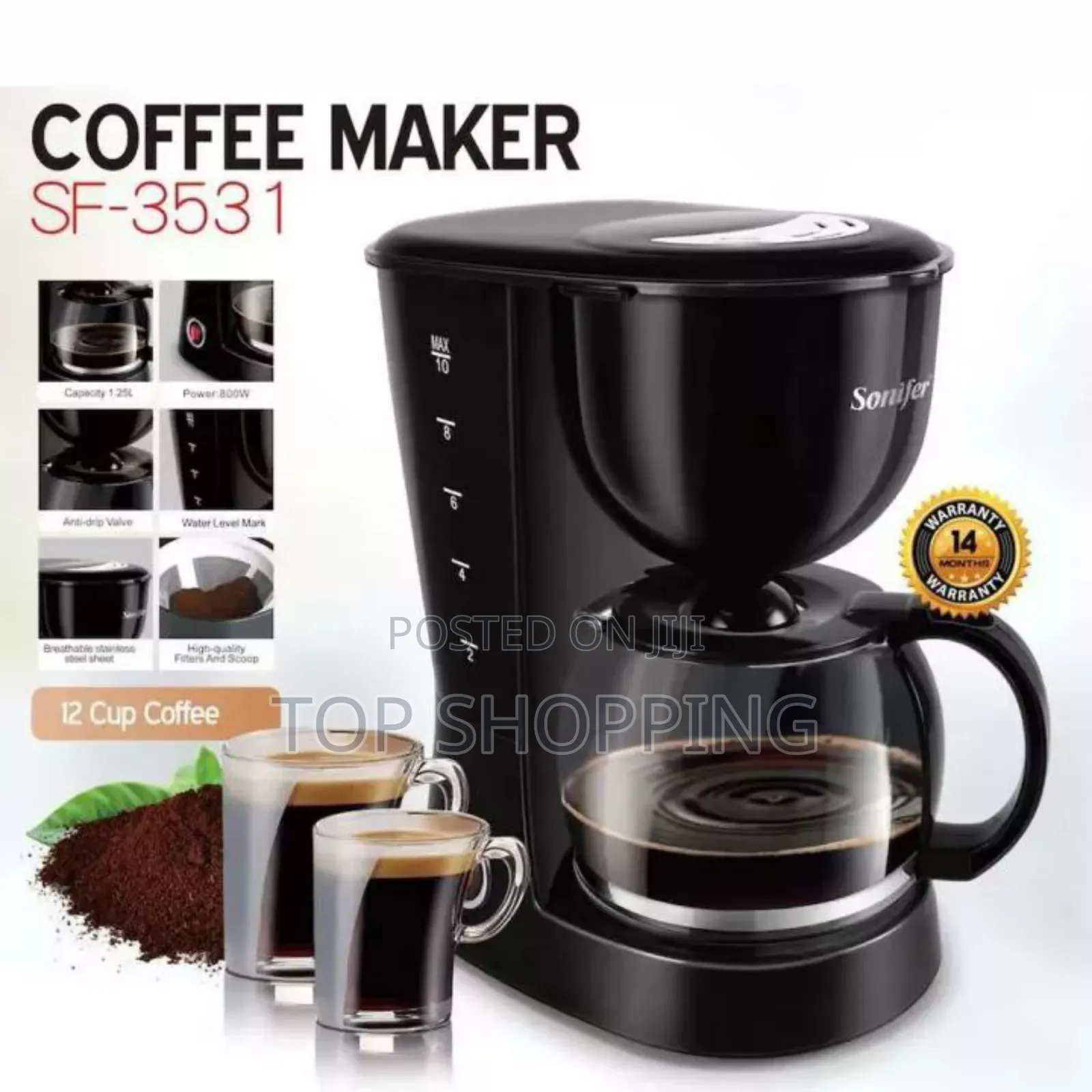 Sonifer Coffee Maker 12 Cups
