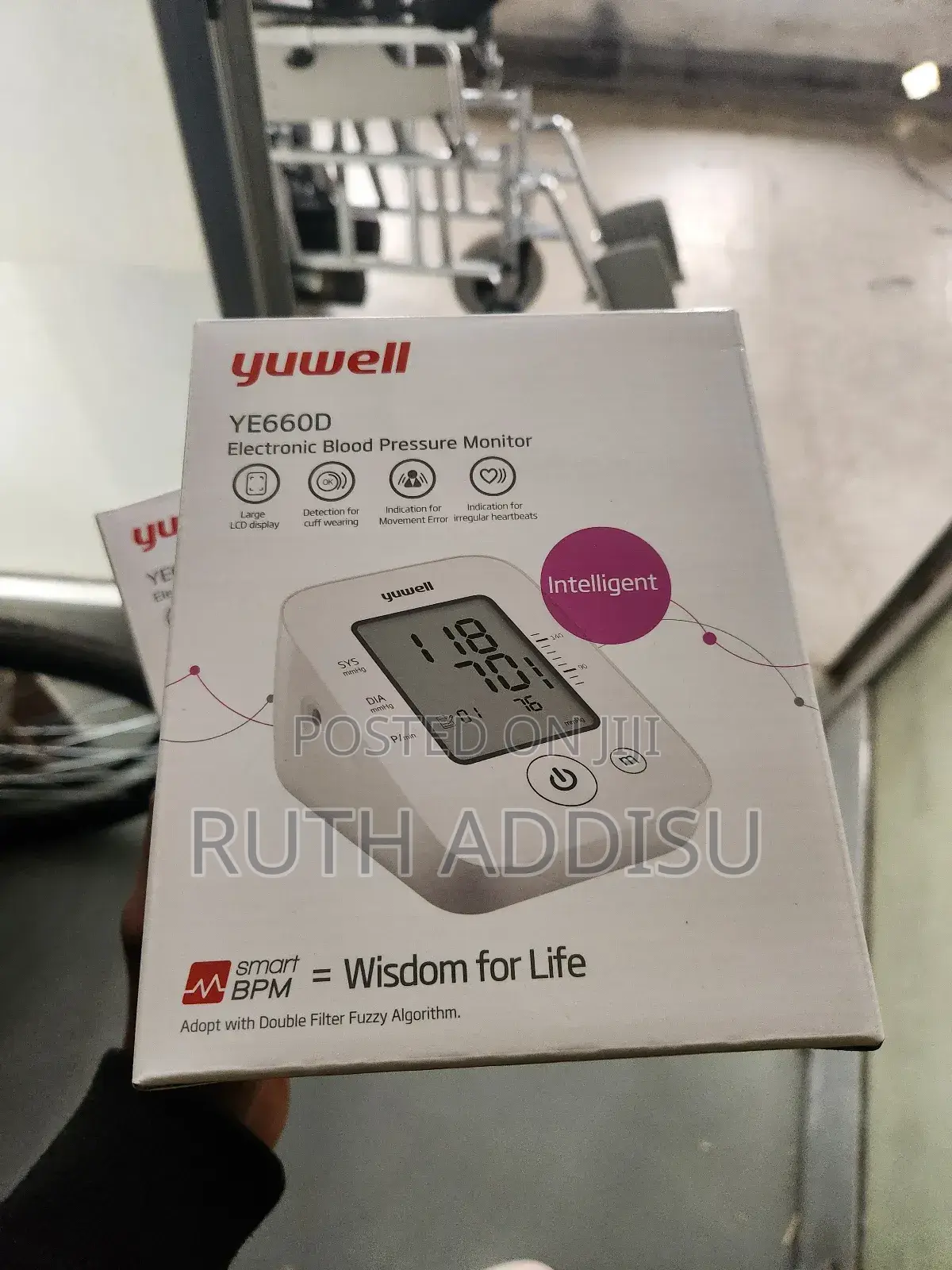 Yuwell Ye660d Blood Pressure Monitor壓力blood Pressure Monitor胎盤bp New