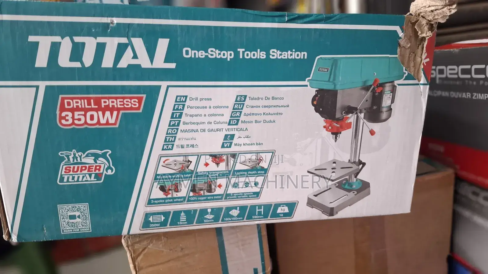 Total Drill Press 350w የቁም ድሪል