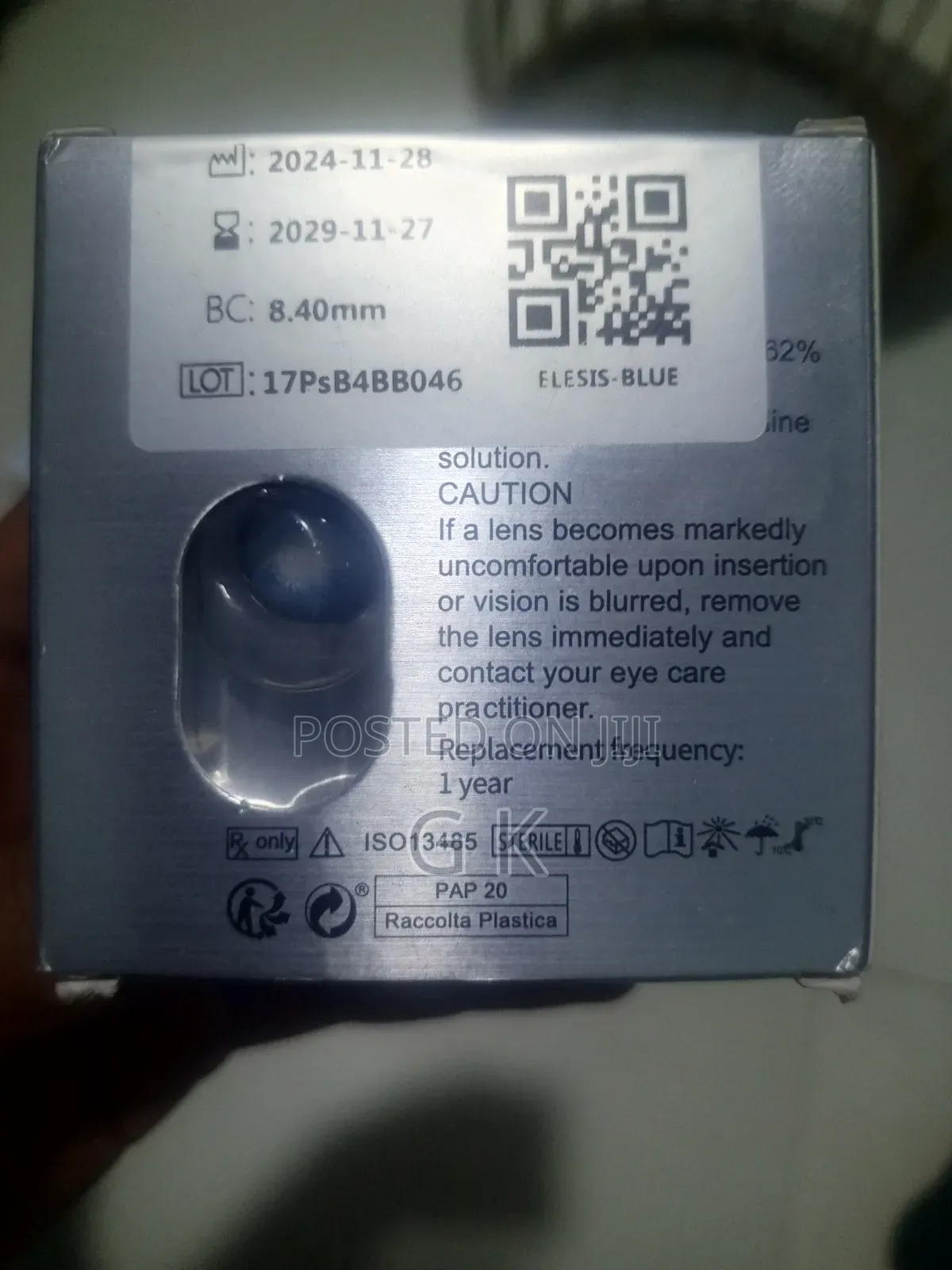 Blue Cosmetic Contact Lens