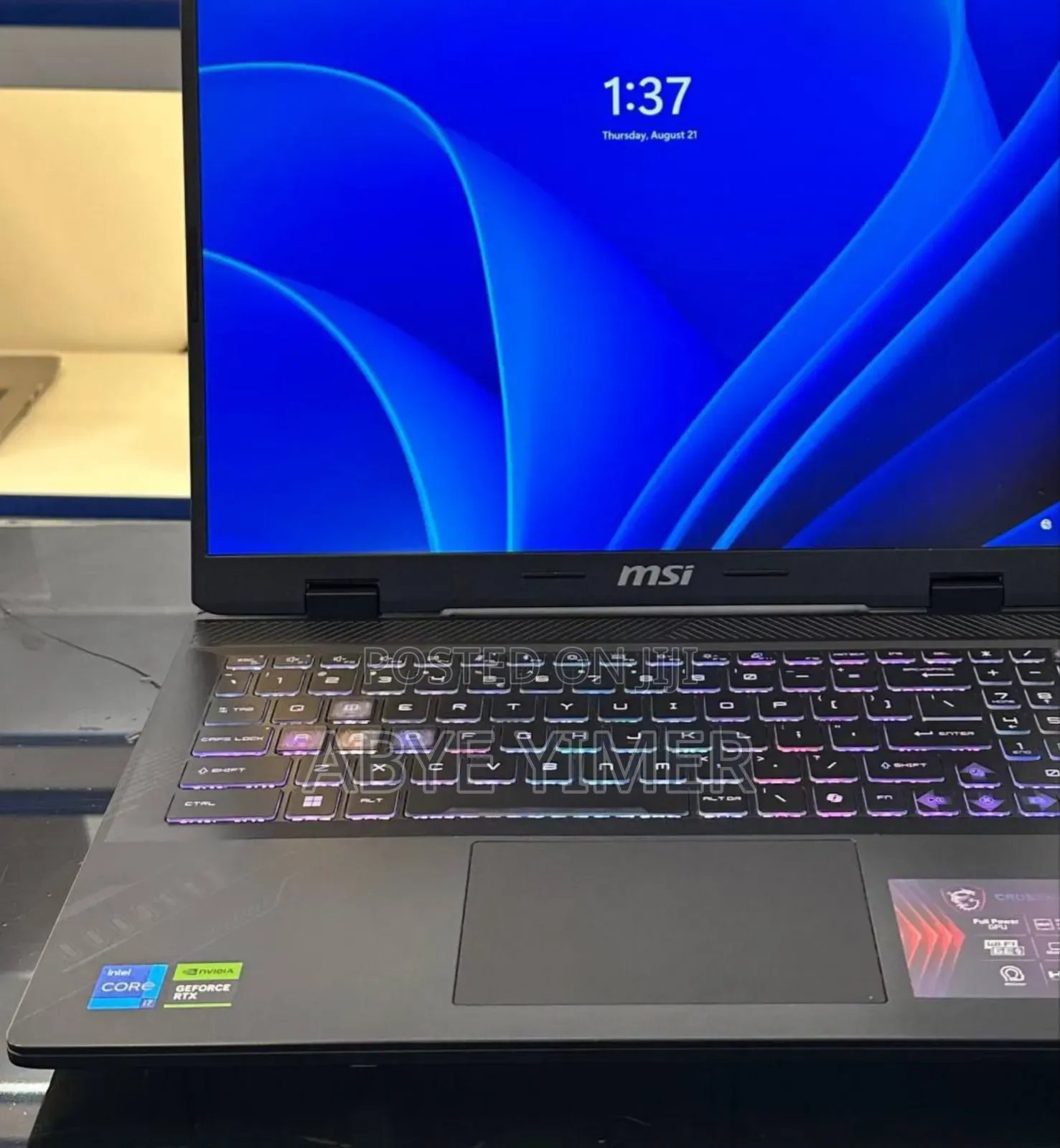 New Laptop MSI Crosshair 15 16GB Intel Core I7 SSD 1T