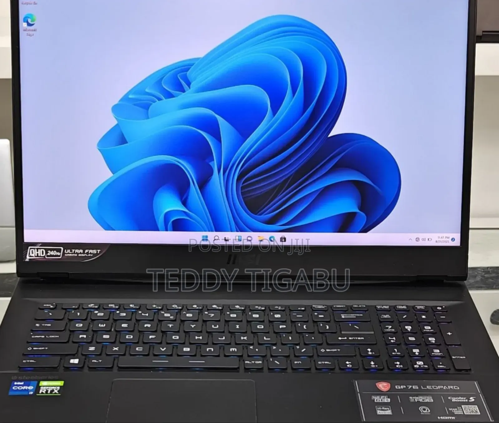 New Laptop MSI Pulse GL76 16GB Intel Core I7 SSD 1T