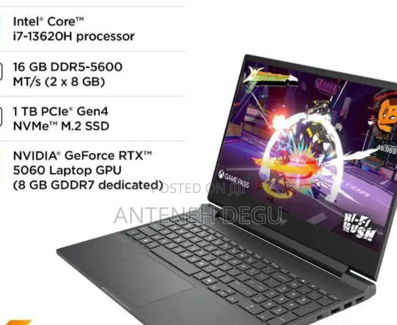 New Laptop HP Victus 16 16GB Intel Core I7 SSD 1T