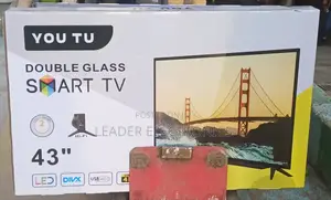 Youtu Tv 43" Smart Android Tv New Arrival 2025 Double Glass Tv