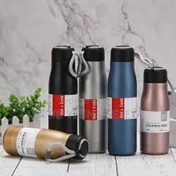 Stainless Steel Water Bottle With Rope Handle