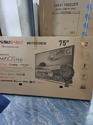 Mewe Tv 75" Smart Android Tv Webos Hub New Arrival