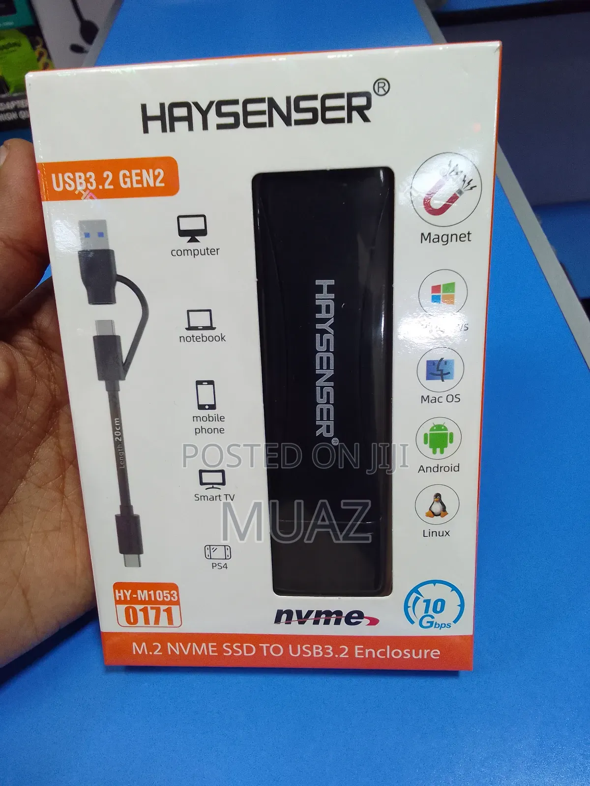 Haysenser M.2 Nvme SSD to Usb 3.2 Enclosure