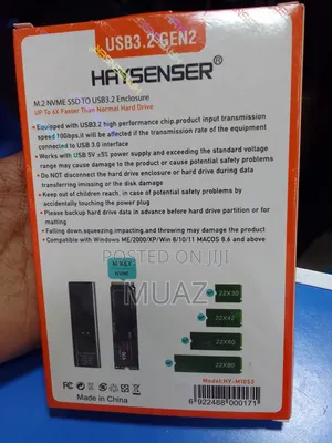 Haysenser M.2 Nvme SSD to Usb 3.2 Enclosure