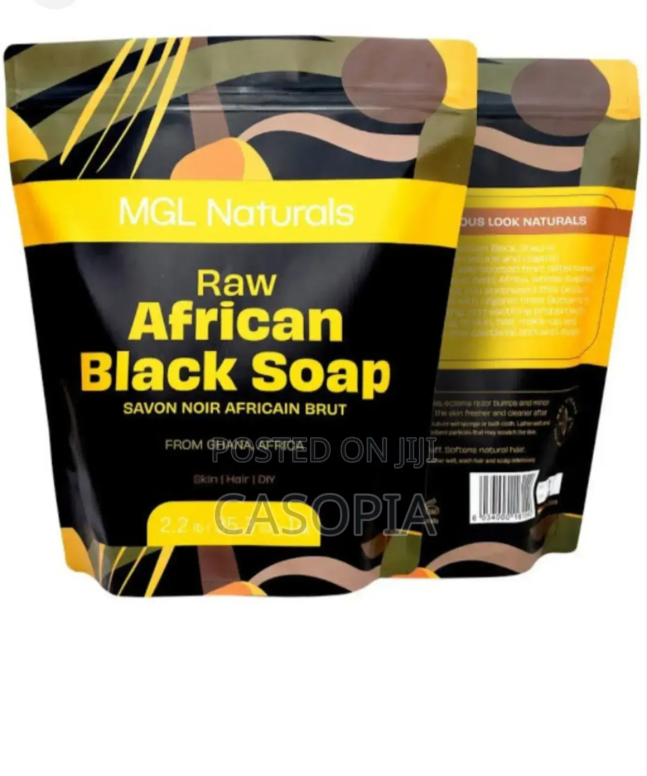 Raw African Black Soap