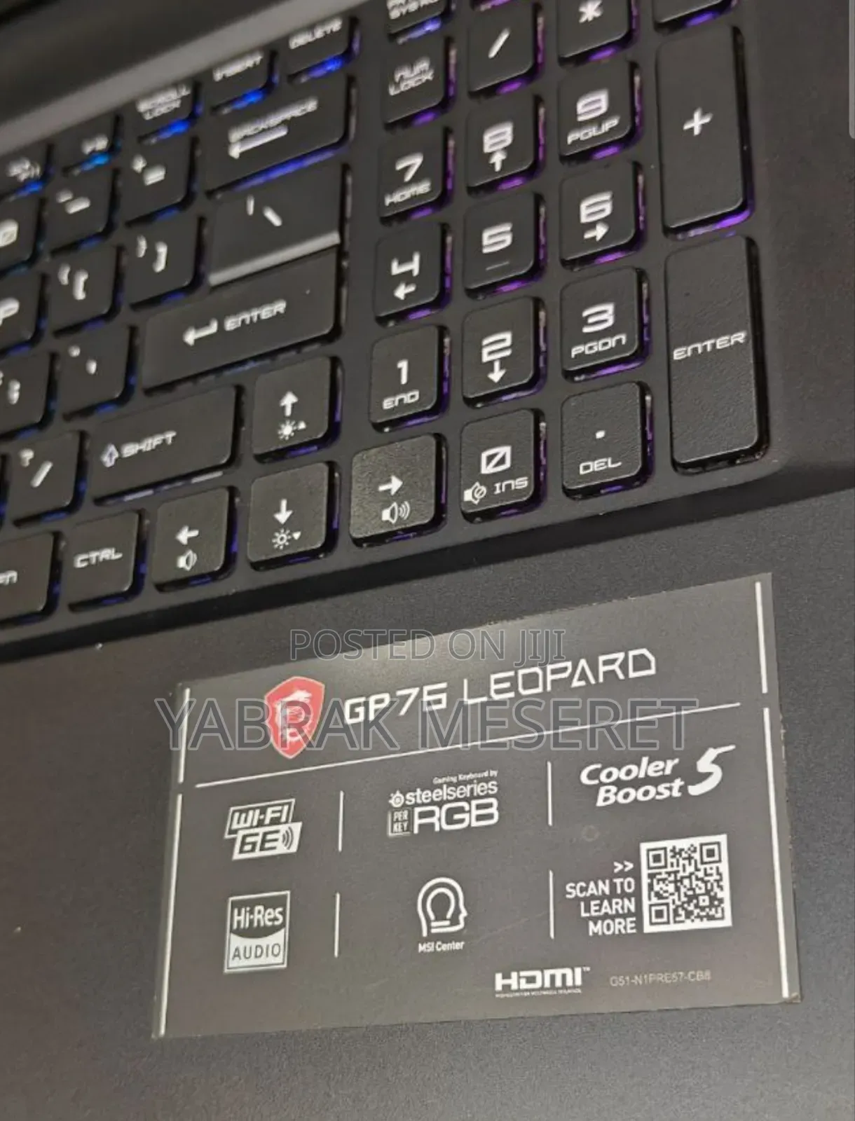 New Laptop MSI Pulse GL76 16GB Intel Core I7 SSD 512GB